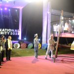 Pemukulan genta perdamaian dalam Borobudur International World Peace And Prosperity 2023