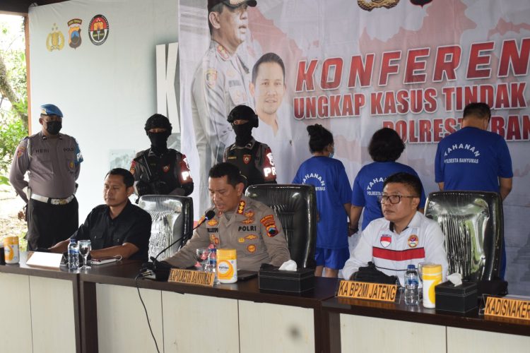 Diduga Puluhan Pekerja Jadi Korban, Polresta Banyumas Tangkap 3 Pelaku Kasus TPPO