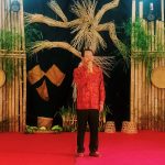 Camat Gebog, Bambang Gunadi saat sambutan dalam kegiatan Menawan Mantu, Minggu (04/06).