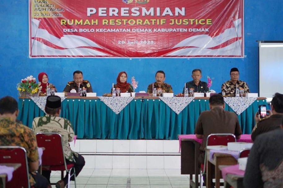 Bupati Demak Resmikan Rumah Restoratif Justice di Desa Bolo