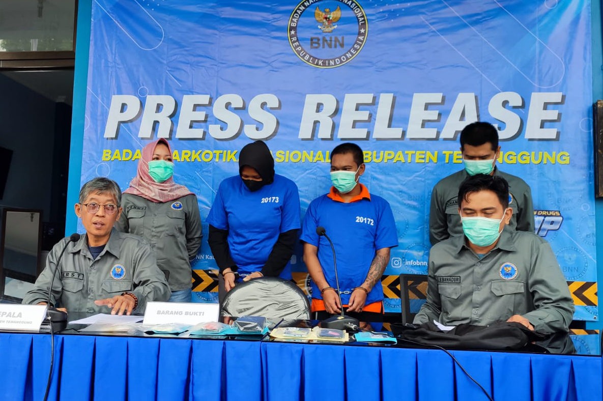 Jualan Sabu Lintas Kabupaten, Sepasang Kekasih Ditangkap BNN Temanggung