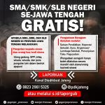 Cegah Pungli di Sekolah, Ganjar Buka Layanan Aduan