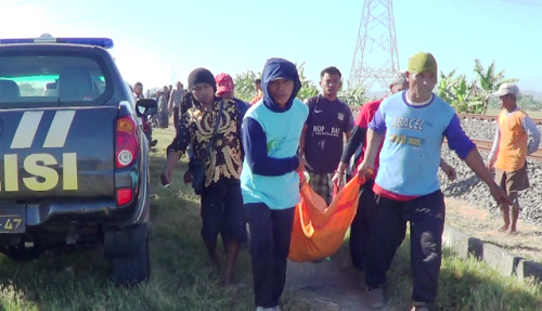 Wahyuono, 50, tewas usai tertabrak Kereta Api (KA) Blambangan Ekspres 185 di KM 38+5 petak Stasiun Karangjati - Gubug, Kamis (20/07)