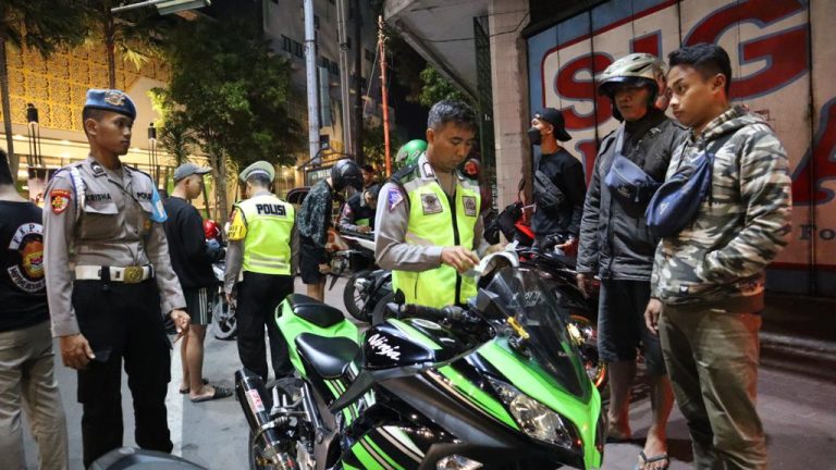 Gelar Operasi Patuh Candi 2023, Polresta Surakarta Amankan Puluhan Motor Berknalpot Brong