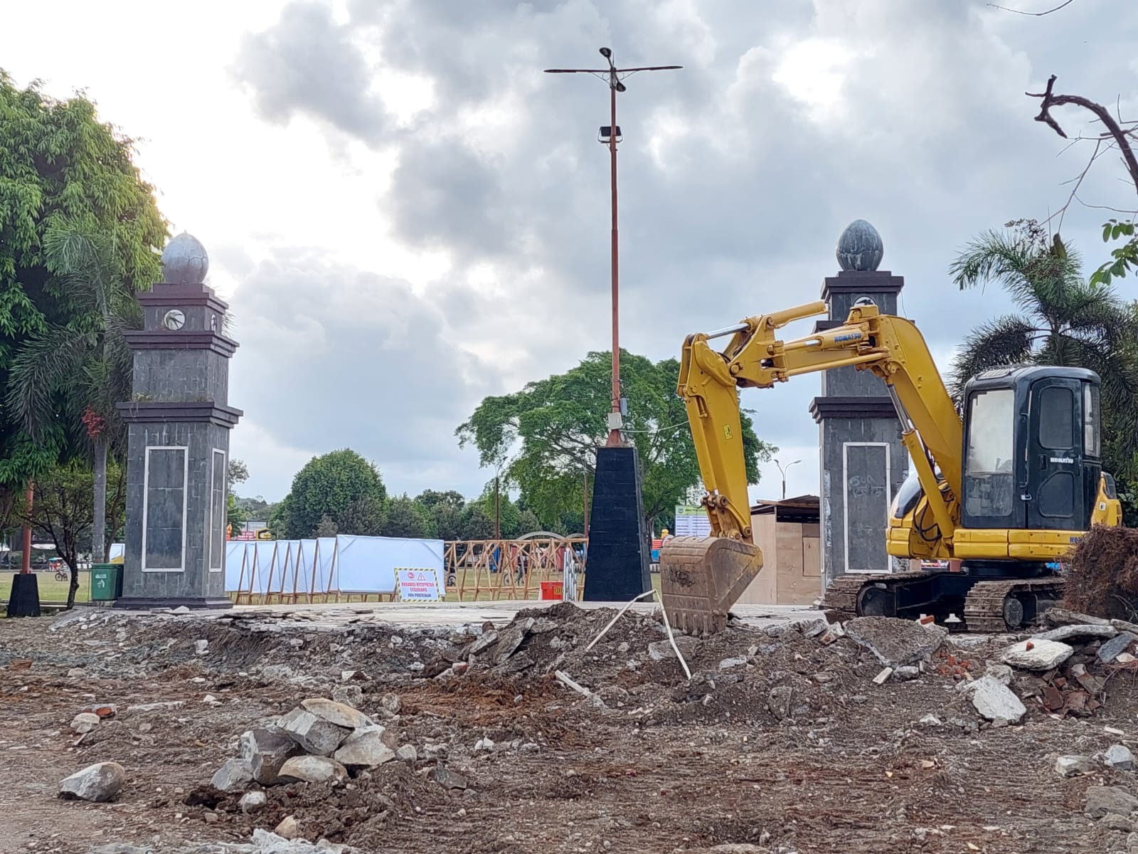 Memakan Waktu Dua Tahun, Alun-alun Kebumen Mulai Direnovasi