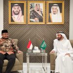 Menag Yaqut Cholil Qoumas bertemu Menhaj Saudi Taufiq F Al Rabiah di Makkah