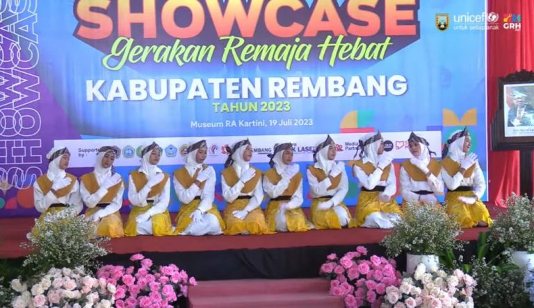 GRH Fest, Penampilan Anak-anak Rembang Memukau Perwakilan Unicef (Foto: Dok Infokom Rembang)