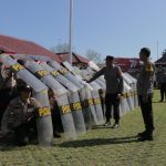 Tingkatkan Kemampuan Personel, Polres Kebumen Gelar Latihan Pengendalian Massa