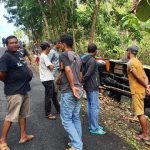 Bus Wisatawan Sleman Terguling, Puluhan Penumpang Selamat