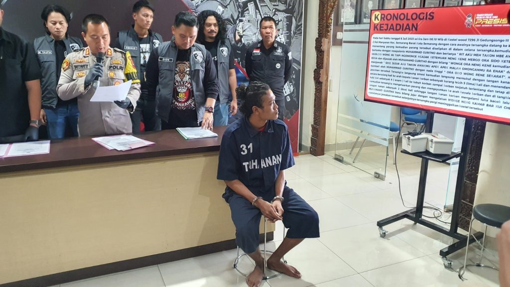 Polrestabes Semarang Ungkap Kronologi Pembacokan Resepsionis Kostel di Semarang