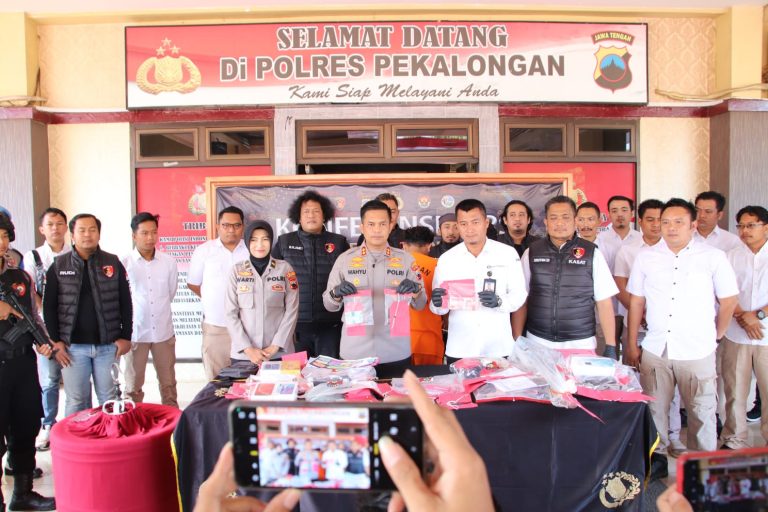 Polres Pekalongan Gelar Ungkap Kasus Selama Juni-Juli 2023