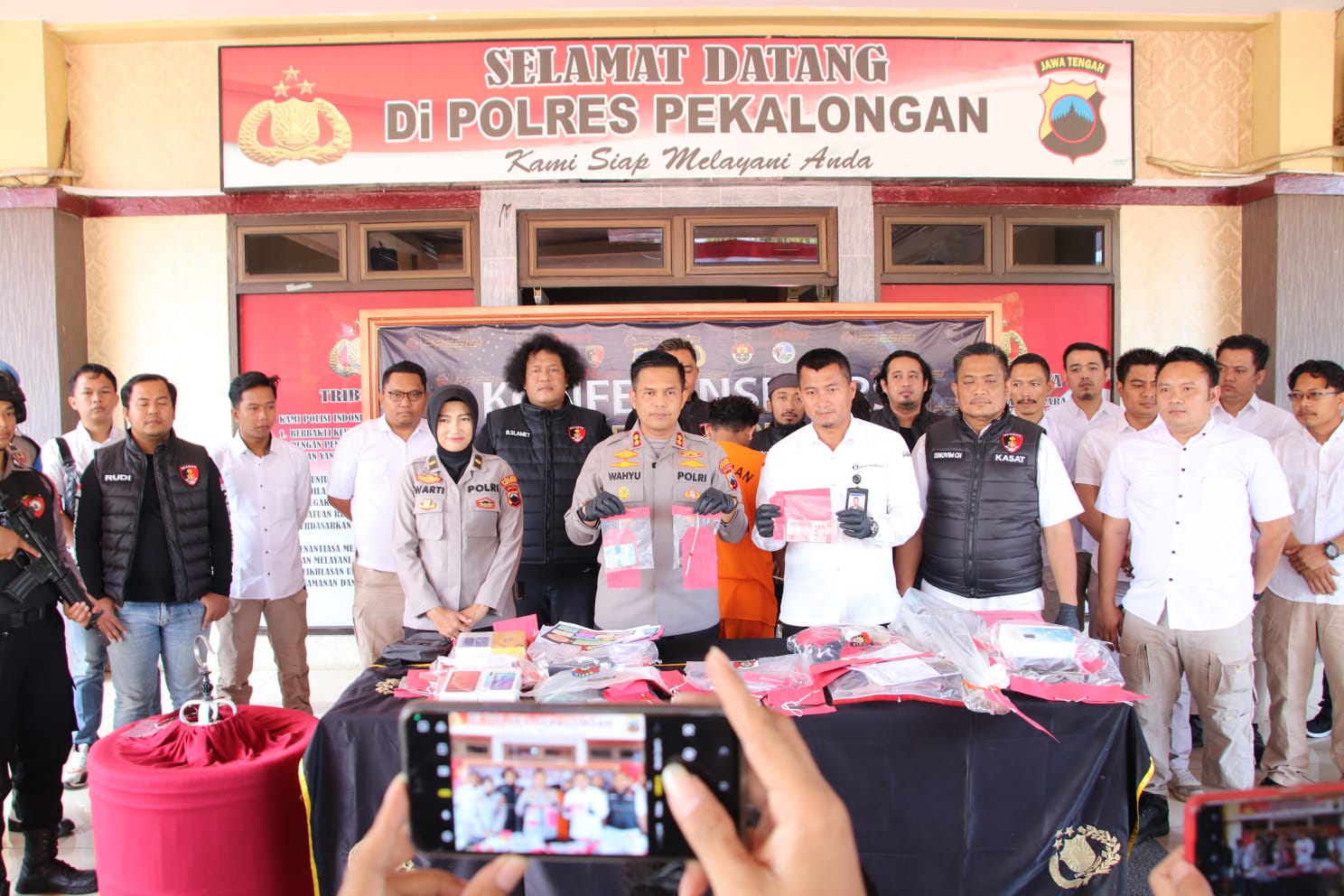 Polres Pekalongan Gelar Ungkap Kasus Selama Juni-Juli 2023