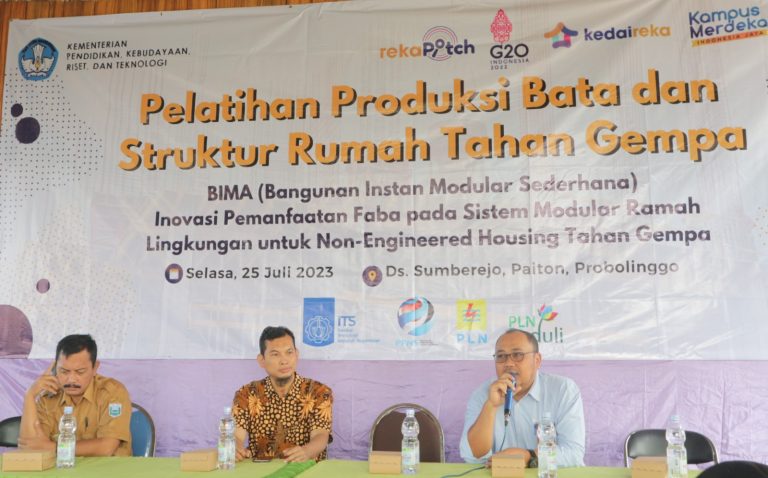 ITS Luncurkan Rumah Tahan Gempa dari Limbah Debu