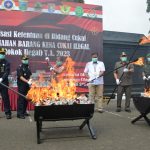Bea Cukai dan Forkopimda Kabupaten Cilacap Musnahkan Rokok Ilegal Senilai Rp 800 Juta