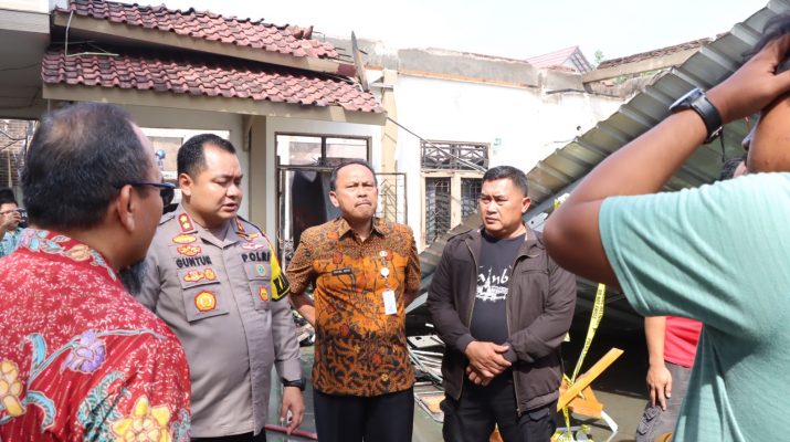 Polres Brebes, Lakukan Penyelidikan Kasus Kebakaran Kantor BPN