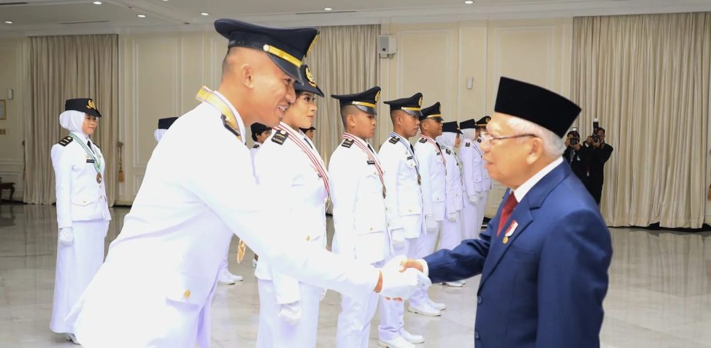 Lantik 1627 Pamong Praja Muda IPDN, Wapres Minta ASN Jaga Netralitas dan Integritas