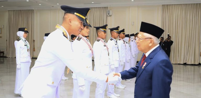 Lantik 1627 Pamong Praja Muda IPDN, Wapres Minta ASN Jaga Netralitas dan Integritas