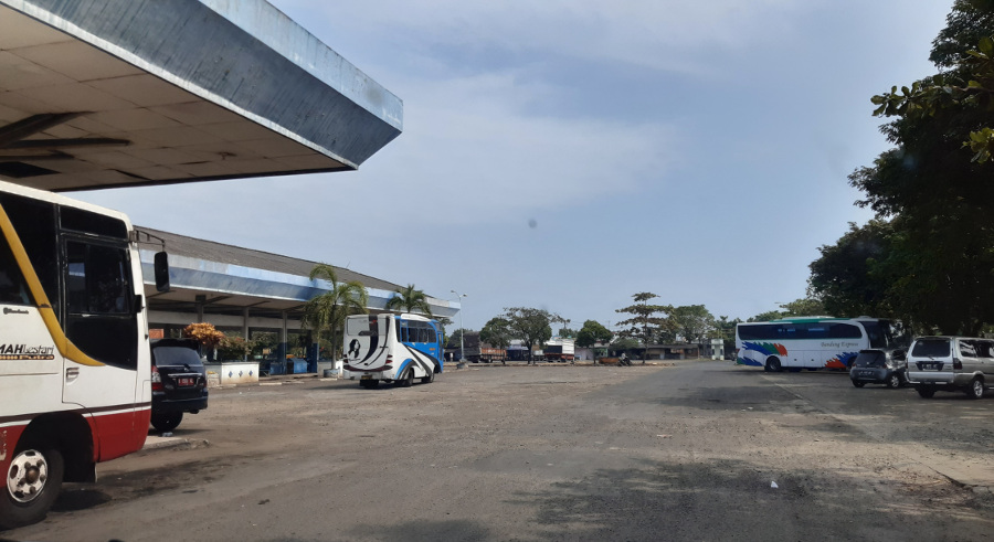 Terminal bus Jepara yang bakal direnovasi menjadi Terminal Tipe A.