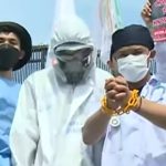 RUU Kesehatan Disahkan, Ribuan Nakes Gelar Aksi Penolakan di Depan Gedung DPR