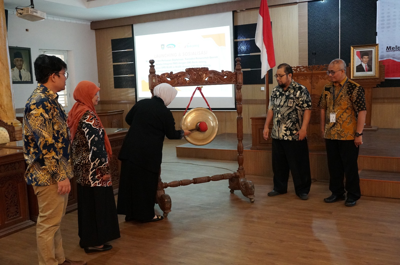 Wabup Launching Percepatan dan Perluasan Digitalisasi Transaksi Pemerintah Daerah