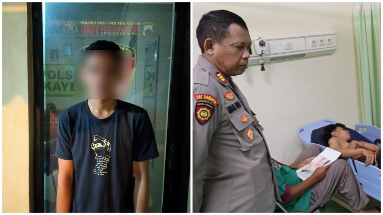 Pelaku Pembacokan Dekat Kolam Renang Banyu Kencono Kayen Pati Ditangkap Polisi