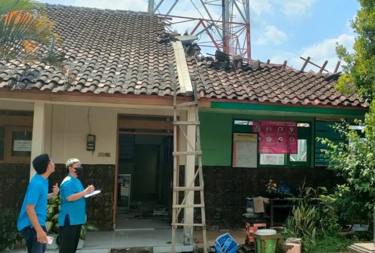 Dindikpora Usulkan Perbaikan Kerusakan Atap Ruang Sanggar Pramuka SDN Nglojo