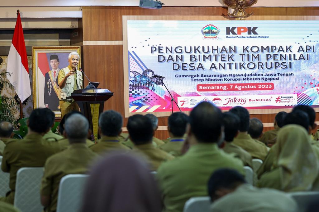 Kepala Daerah di Jateng Puji Pemberantasan Korupsi Era Ganjar