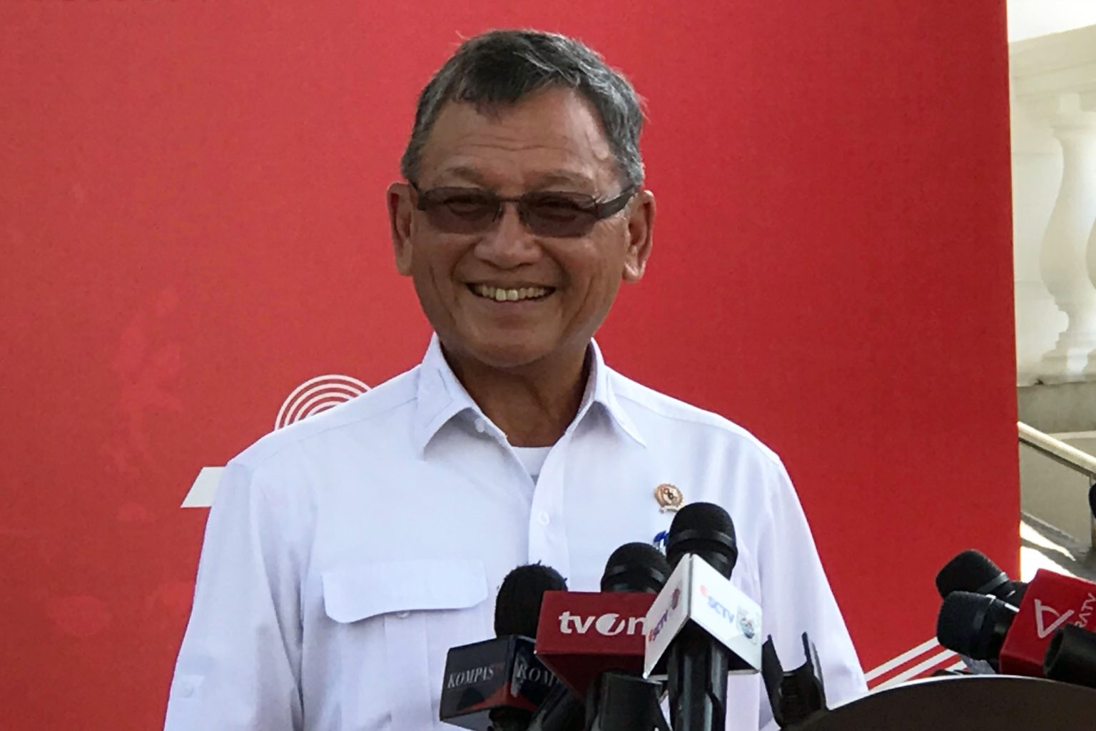 Menteri ESDN Arifin Tasrif memberikan keterangan pers, di Jakarta, Senin (31/07).