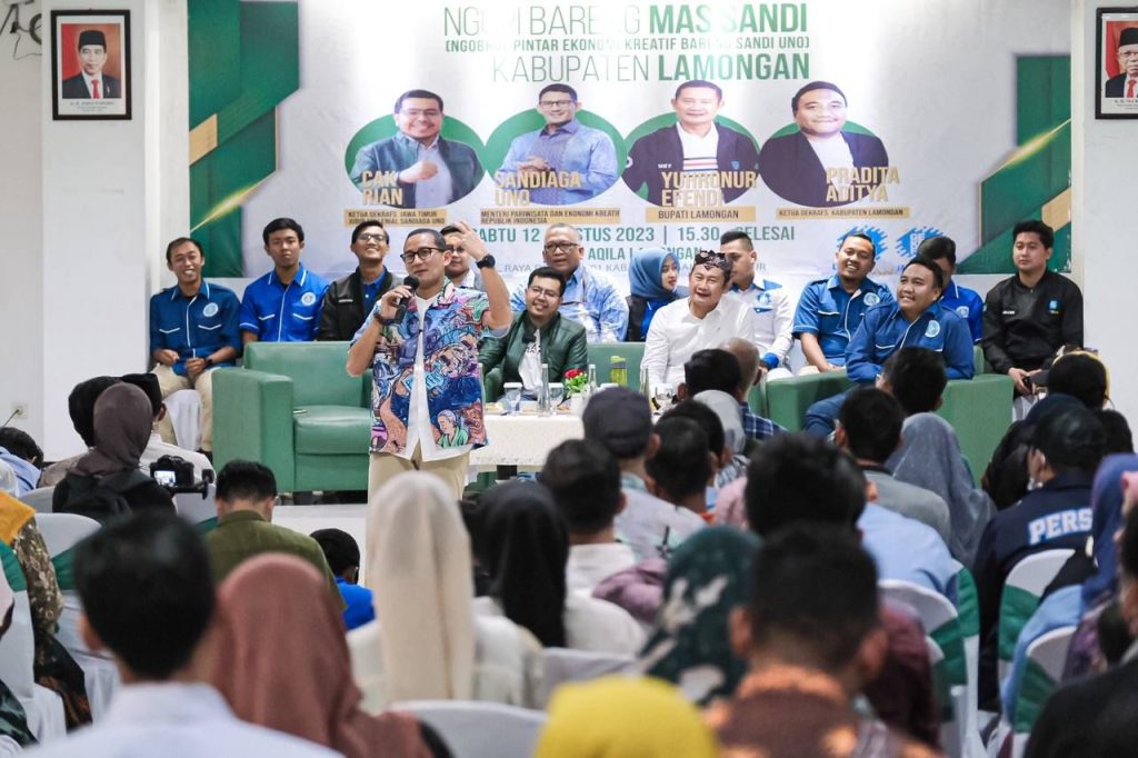 Menparekraf Ajak Pelaku Ekraf Lamongan Manfaatkan Potensi Lokal untuk Perluas Usaha