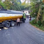 Truk Tangki Melintang di Tanjakan Pangin, Polisi Alihkan Arus Lalu Lintas