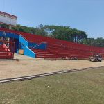 Perbaikan kerusakan sarana dan prasarana Stadion Gelora Bumi Kartini (GBK) Jepara usai gelaran Porprov XVI.