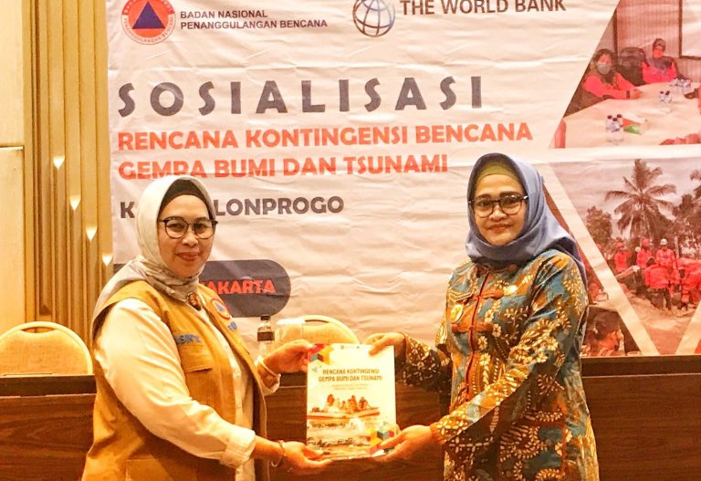 Sosialisasi Dokumen Rencana Kontingensi Tsunami di Kulon Progo, Yogyakarta, Kamis (03/08).