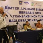 Bimtek aplikasi Siskeudes Berbasis CMS (Cash Management System) atau sistem transaksi nontunai, bagi desa se-Kabupaten Jepara, Senin (14/08).