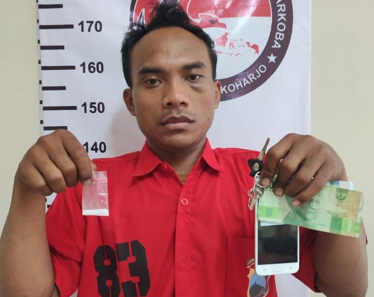 Satresnarkoba Polres Sukoharjo Berhasil Bekuk Residivis Kurir Narkoba