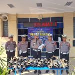 Satlantas Polres Batang Lucuti Ratusan Motor Berknalpot Brong