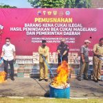 Lebih dari Satu Juta Batang Rokok Bercukai Ilegal Dimusnahkan