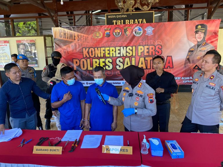 Ditangkap di Jatim, Sindikat Pelaku Pencurian Kelengkapan Tower BTS di Salatiga