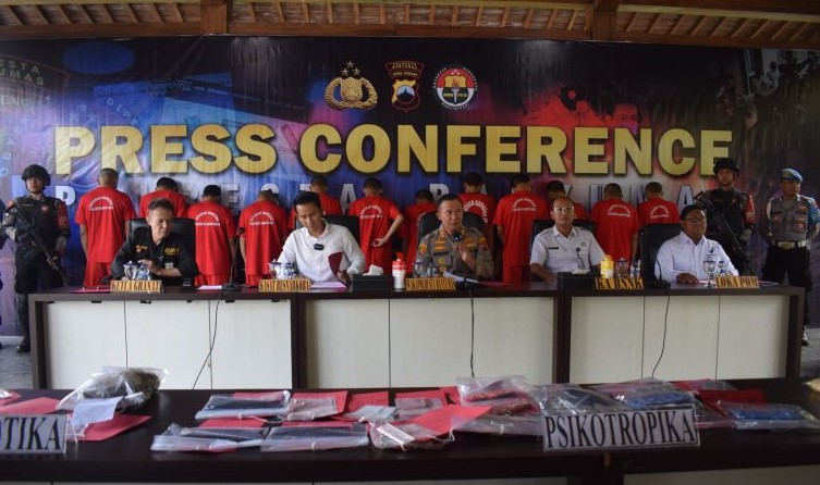 Satresnarkoba Polresta Banyumas Amankan 21 Tersangka Kasus Narkoba, 3 di Antaranya Residivis