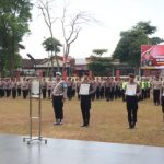 Kapolres Salatiga Pimpin Upacara PTDH In Absensia Dua Personel Polres Salatiga