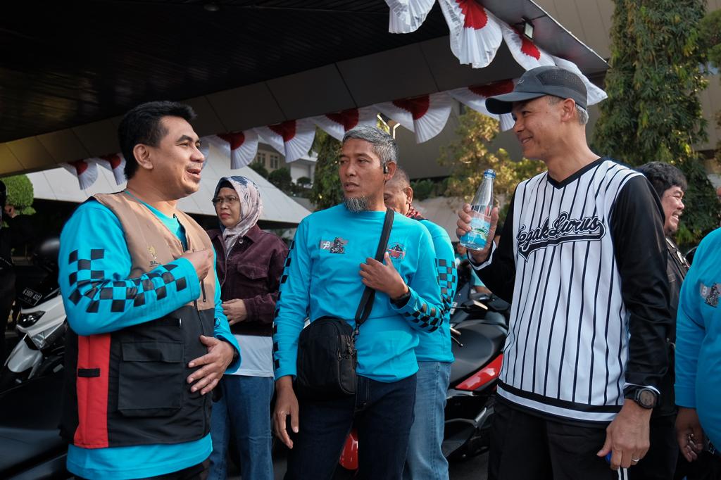 Dilepas Ganjar, Ratusan Bikers Ikuti Jambore Touring Gayeng Jawa Tengah