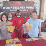 Polres Klaten Tangkap 3 Pencuri Spesialis Komponen Excavator