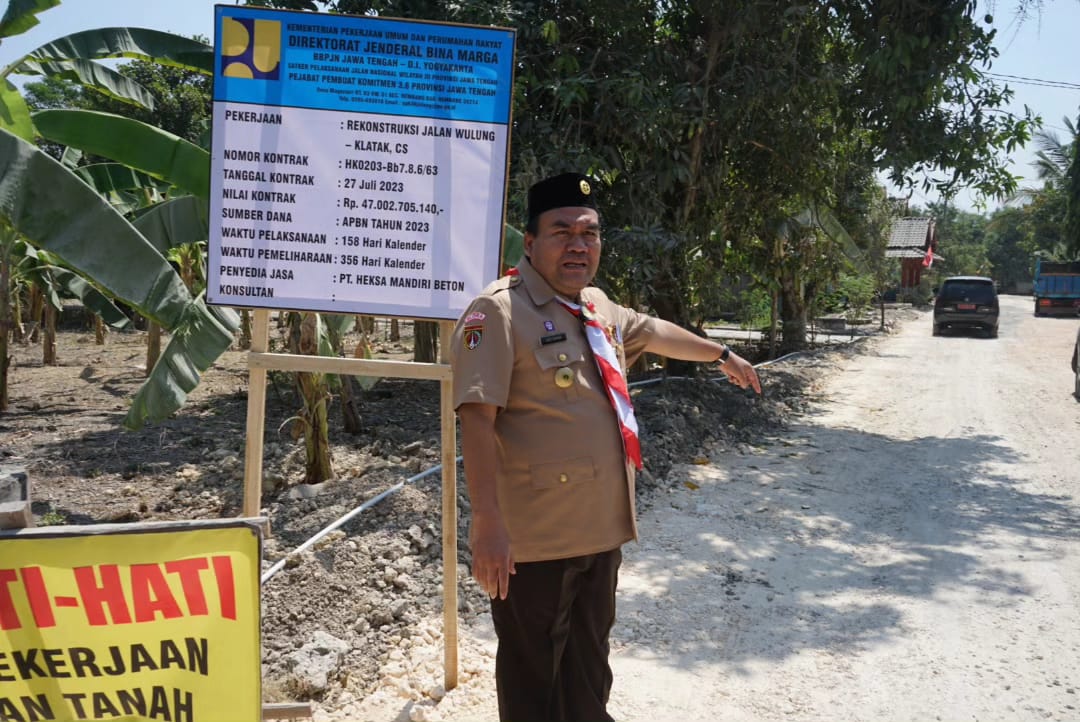 Dua Jalan di Kabupaten di Blora Selatan Dibangun Kementerian PUPR