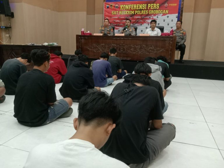 Polres Grobogan Amankan 25 Remaja Pelaku Pengeroyokan