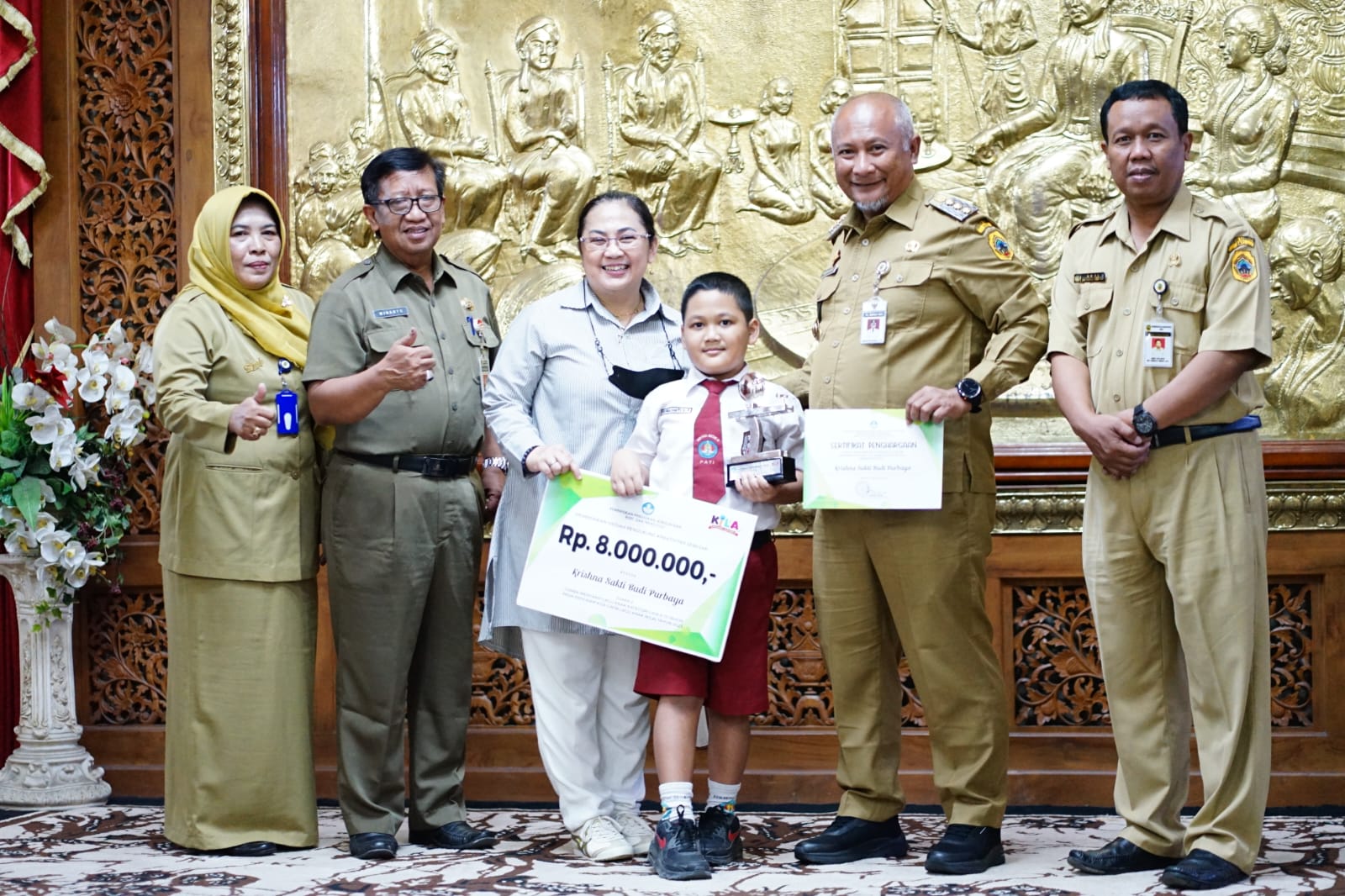 Pj Bupati Sanjung Krisnha, Penyanyi Cilik yang Harumkan Pati di Kancah Nasional