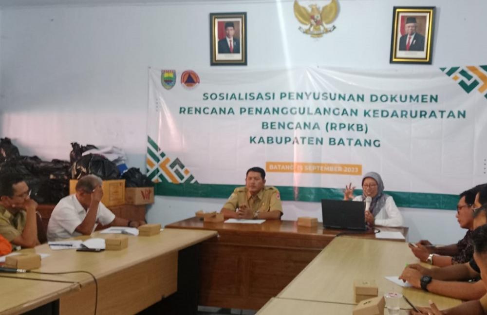 BPBD Batang Susun Rencana Penanggulangan Kedaruratan Bencana (Foto: Dok MC Batang)