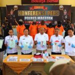 Polisi Berhasil Amankan 5 Tersangka Mafia Tanah dengan Kerugian Ratusan Juta (Foto: Dok Humas Polres Magetan)