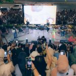 Musisi Idgitaf saat tampil di Gemuruh Musik ASEAN 2023, di Anjungan Sarinah, Jakarta, Rabu (30/08) malam.