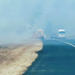 Asap Tebal Menutupi Ruas Tol KM 425, Polisi Respon Cepat Aduan dari Masyarakat (Foto: Dok Humas Polrestabes Semarang)