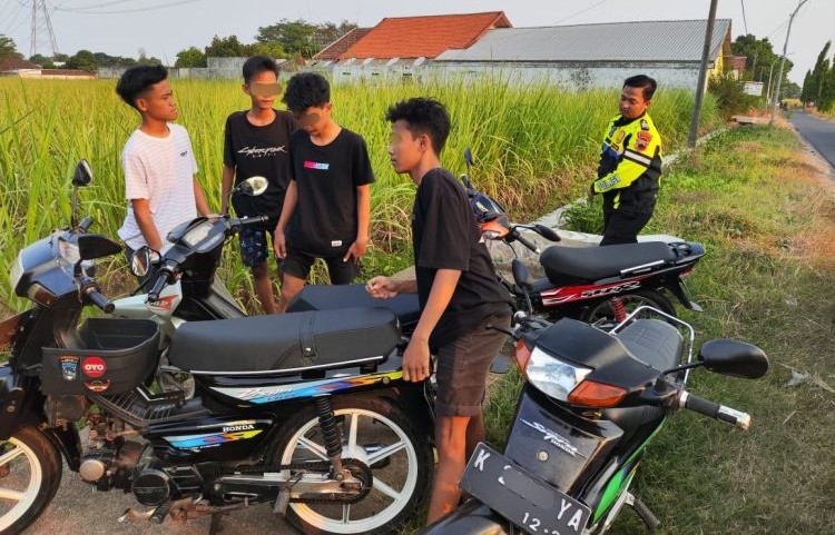 Lebih dari Seratus Motor Berknalpot Brong dan Balap Liar Diamankan Polres Kudus