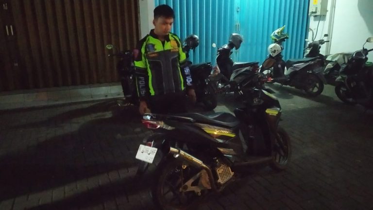Masih Bandel, 24 Motor Knalpot Brong Dikandangkan Polisi di Grobogan